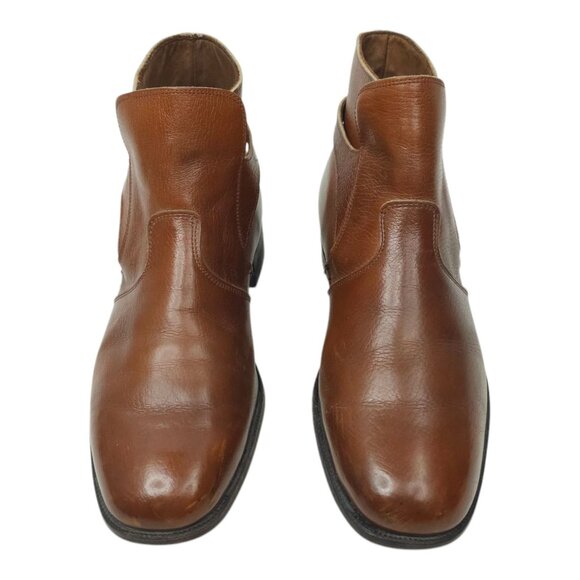 French Shriner Ankle Boot Mens 8.5 E Vintage Dress Monk Strap Buckle Leather - Picture 5 of 16